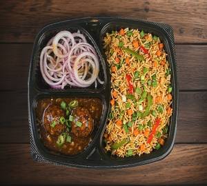 Veg Manchurian With Veg Fried Rice