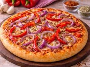 Onion and Red Pepper Pizza