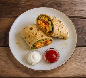 Spicy paneer wrap