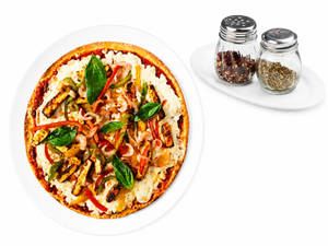 Grilled Cottage and Cheese Pizza