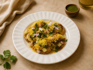 Avocado Dahi Papdi Chaat