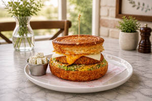 Cheesy Panner Burger (Select- Jain /Regular)