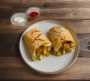 Crispy aloo wrap
