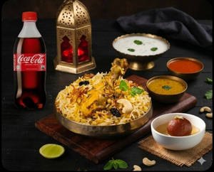 Hyderabadi Chicken Biryani[300gm]+Gulab Jamun[1pc]+Coldrink[250 Ml]