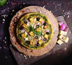 8 Inch Paneer, Olive Feta Pizza