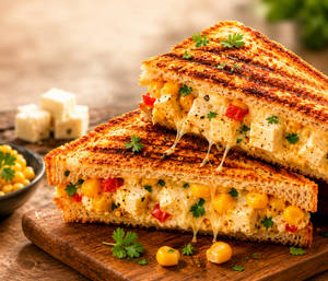 Corn Paneer Sandwich
