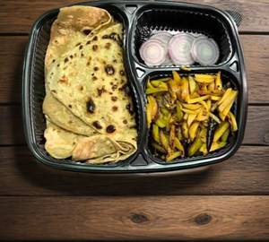 Sattu Paratha With Bhujia