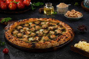 SUPERYOU High Protein Sourdough Smoked Chicken Pesto Pizza