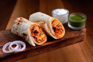 Paneer Tikka Naan Roll
