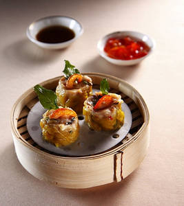 Korean Rice Pepper Dumplings Chicken