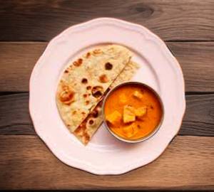 Butter Panner Masala With Simple Roti