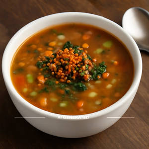 Veg Burnt Garlic Soup