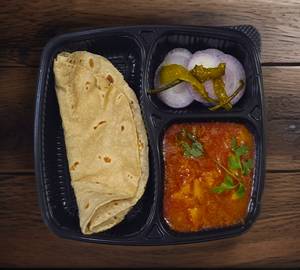 Aloo Sabzi With Butter Roti