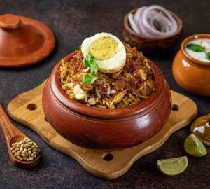 Egg Biryani [2 Egg] With mix Veg Raita