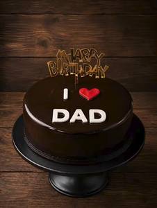 I love dad chocolate truffle cake