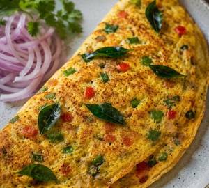 Egg Omelette With Curry Leaves