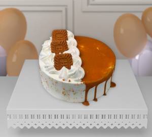Lotus Biscoff cream cake 500gm