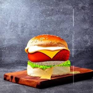 Cheese lava burger