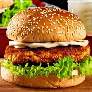 Classic chicken burger