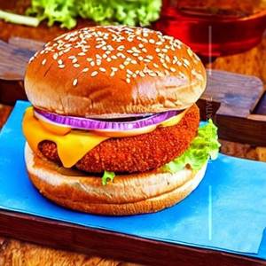 Peri peri chicken burger