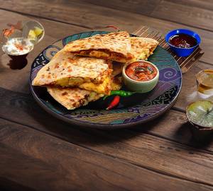 Egg Chicken Stuffed Crunchy Paratha( 1 Pc)