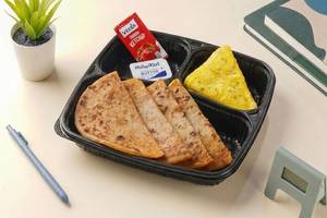 Chicken Paratha with Double Omelette