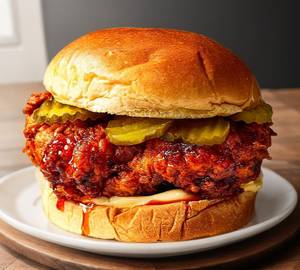 Nashville chicken burger