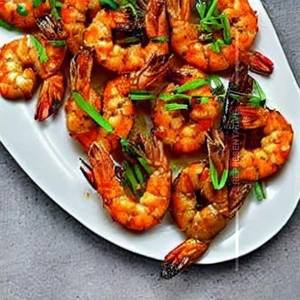 Fried prawns