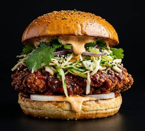 Korean Chicken Hot And Chilly Burger