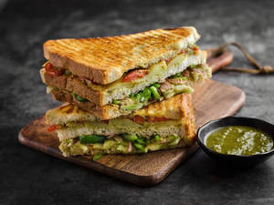 White  Veg Grill Sandwich
