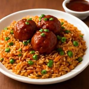 Veg Manchurian Fried Rice