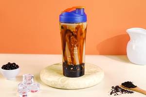 Taiwanese Bubble Tea With Brown Sugar Sauce .