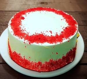 Vanilla bread red velvet cake