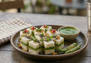 Sandwich Dhokla – Spicy Layered Dhokla
