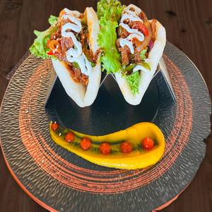 Korean Gochujang Chicken Bao