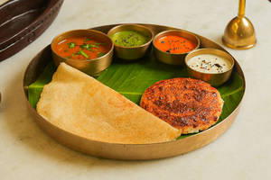 Thattu Idli [1 Piece] + Mini Plain Dosa