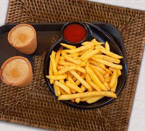 2 Nos Masala Tea  And  1 Nos Fries