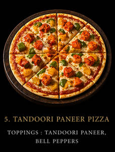 Tandoori Paneer Tikka Pizza