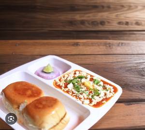 Paneer pav bhaji [4 pav] and  papdi chaat combo