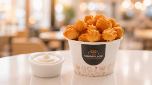 Cheesy Popcorn Churros