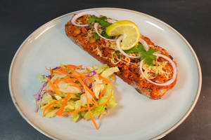 Chicken Kheema Open Toast