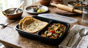 Chilli Paneer  With 2 Lachha Paratha