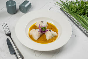 Curried Chilean Seabass Dumpling