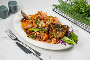 Pan Fried Whole Fish Bhetki