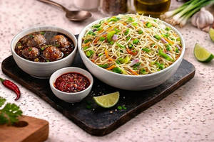 Veg Manchurian Noodles
