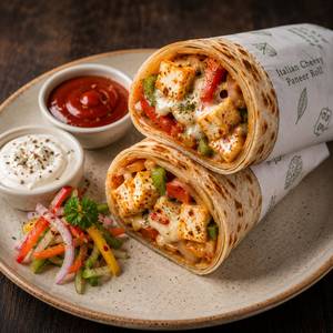 Italian Cheesy Paneer Roll