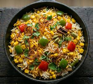 Corn Capsicum Biryani