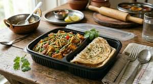 Paneer Chatpati With 2 Lacha Paratha
