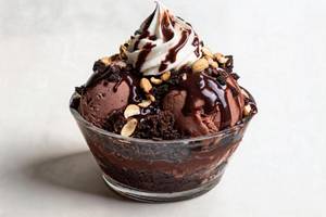 Triple Chocolate Supreme Ice Cream Sundae
