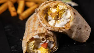 Rumali cheese shawarma